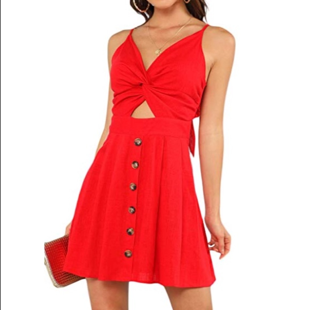 Mini Red Summer Dress